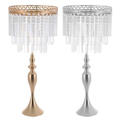 31.49″ Tall Gold/Silver Metal Flower Stand for Wedding Table Centerpieces Decor