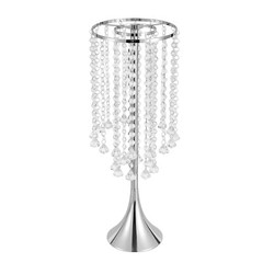 2Pcs 21.9 in Crystal Flower Vases Wedding Centerpieces Table Flower Vases SALE