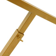 210cm(6.89ft) Heart Shaped Gold Metal Balloon Arch Stand Frame Display Kit Love