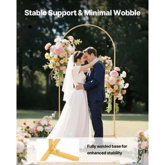 Uimoso Wedding Arch Backdrop Stand Set Metal Party Stand Venue Decoration
