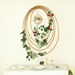 28″ wide Round Metal Floral Hoop Wreath Ring Wedding Party Events Decorations