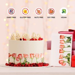 Edible Paper 25pcs, A4 Size 11.7″ x 8.3″ Icing Sheets for Cakes A4-1, white