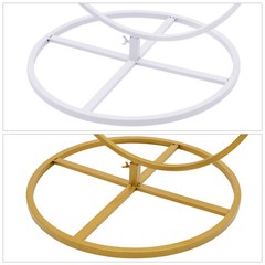 Wedding Backdrop Stand(Circle and Square), Detachable 4 Tier Flower Arch Frame