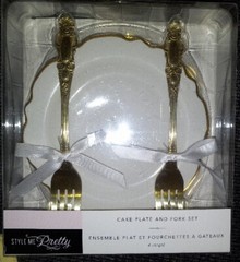 Style Me Pretty Cake And Fork Set Of 4 Count