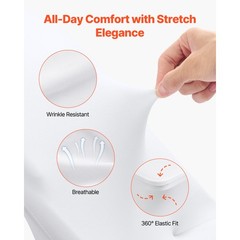 Uimoso 150PCS White Spandex Chair Covers for Weddings, Parties,and Dining Events