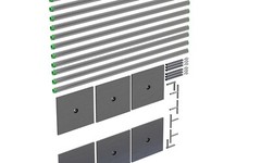ADJUSTABLE QUICK BACKDROP KIT 10FT TALL x 50 FT WIDE PIPE WITHOUT DRAPE