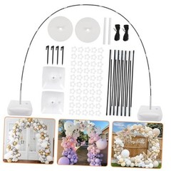 Balloon Arch Kit, 8ft Tall & 9ft Wide Adjustable Balloon Arch Frame Stand