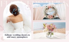 100 Pcs Dried Babys Breath Flowers Bulk Babys Breath Real Pred