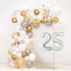 6FT Gold Metal Arch Backdrop Stand, Square Balloon Arch Stand 6ft(H)*2.6ft(W)