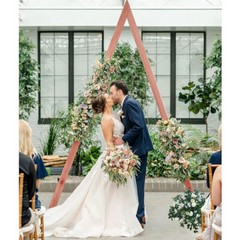 10’x5.6′ Thicken Wood Wedding Arch Ceremony Arbor Backdrop Stand Indoor Outdoor