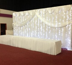 ADJUSTABLE QUICK BACKDROP KIT 8 FT TALL x 10 FT- 50 FT WIDE PIPE WITHOUT DRAPE