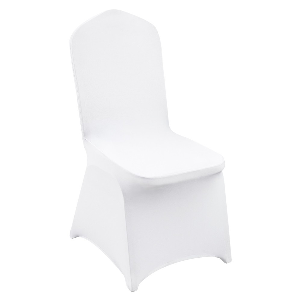 VEVOR 12PCS White Stretch Spandex Folding Chair Covers for Wedding Party Dining