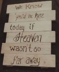 Studio His & Hers If Heaven Weren’t so far Away Wedding Sign Wooden Decor