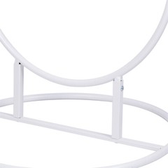 2x Detachable Tall Metal Balloon Arch Kit Wedding Backdrop Stand 8 Circle Frames