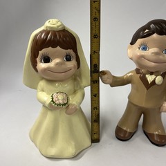 Vintage Ceramic Bride And Groom 1970’s
