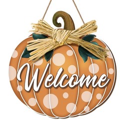 Shellwei Thanksgiving Fall Door Decoration Pumpkin Welcome Sign Thanksgiving …