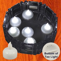 NEW SAFE FLOATING CHRISTMAS WHITE LED TEA LIGHTS LIGHTING DECORATIONS 12 PIECES