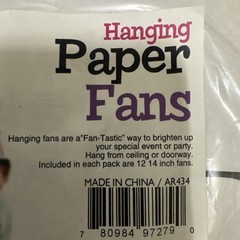 12Pcs Hanging Paper Fans Party Set Decoration for Home Birthday Wedding Green
