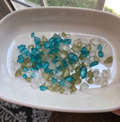 Ashland Turquoise Light Green White Clear Decorative Filler 28 oz. bags – 4 bags