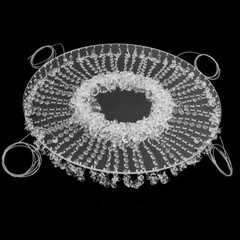 Romantic Wedding Hanging Cake Swing Stand Crystal Chandelier Rack Venue Decor