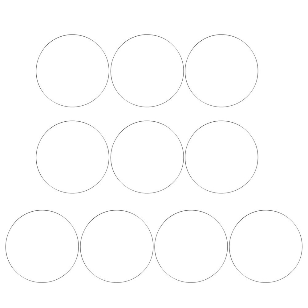 10pcs Galvanized Iron Metal Rings 30 cm Round Hoops For Floral Craft Projects