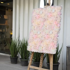 6 PCS Flower Wall Panel Floral Backdrop Flower Wall Decoration Wedding Party