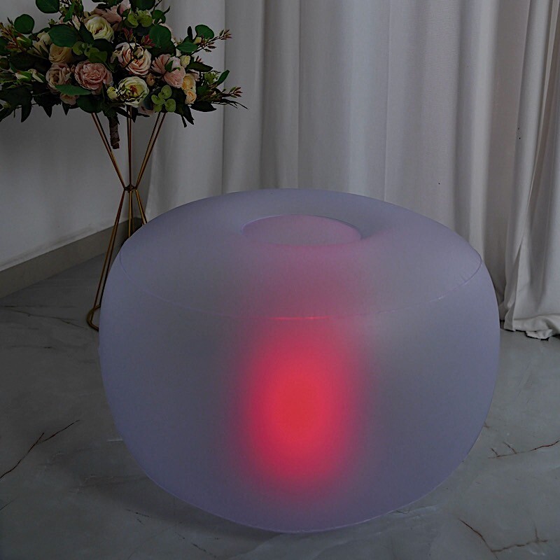 13×22 Assorted Air Candy Inflatable Light Up OTTOMAN LED Furniture Party Events