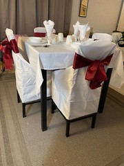 An  Elegant Event Dining  Decorations A Set For 4, Included, Dinnerware, Glasses