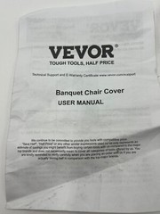 VEVOR Genuine BANQUET CHAIR COVER Polyester Spandex Black