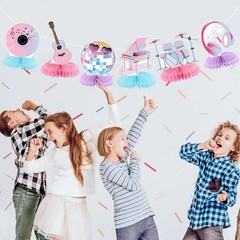 Popular Birthday Party Decorations Music Party Honeycomb Centerpieces Guitar …