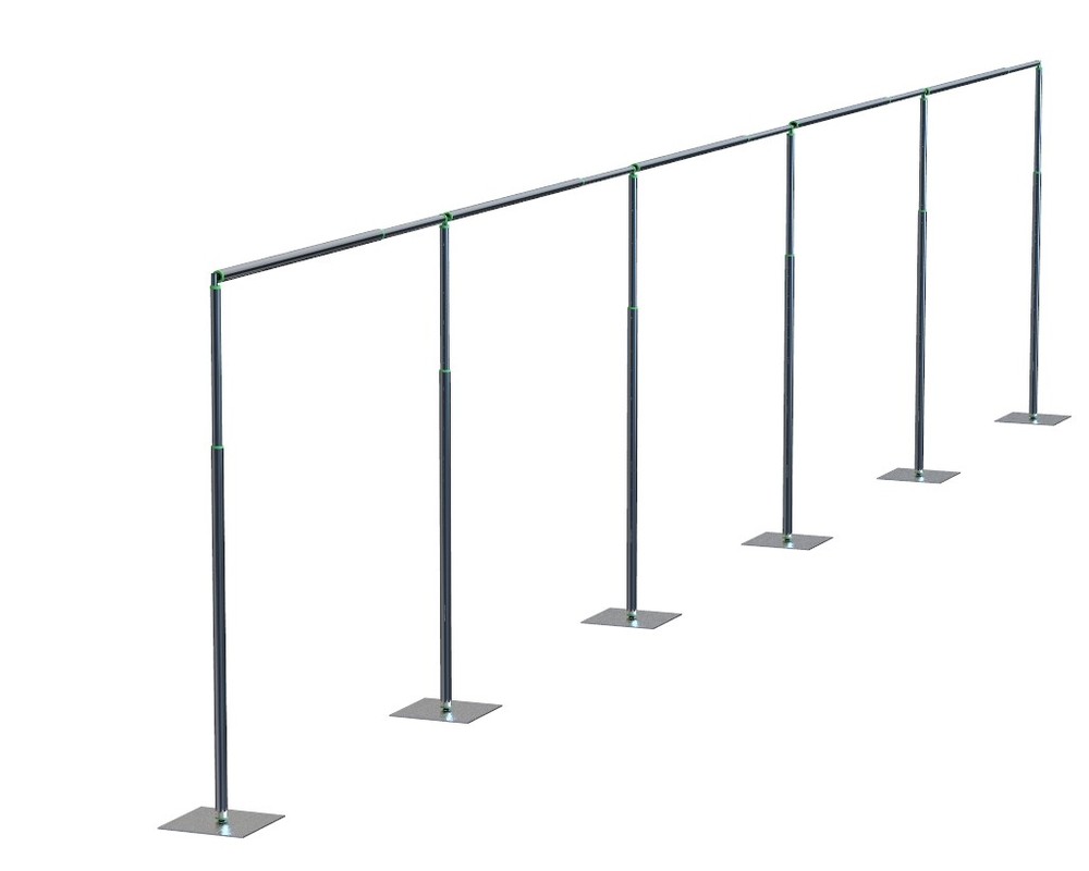 3 X 15M Telescopic Heavy Duty Pipe and Drape Kit Wedding Backdrop Frame Stand
