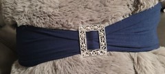 54PCS Wedding Chair spandex Stretch Chair Sashes with silver acrylic buckleb