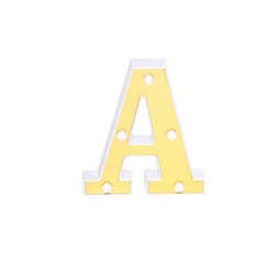 6″ tall GOLD A LED Lighted Marquee Letters Sign Party Wedding Events Decorations