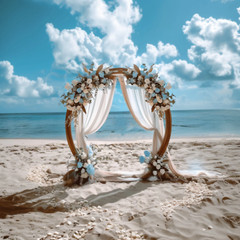 7.9FT Round Wooden Wedding Arch – Elegant Backdrop for Weddings & Celebrations