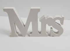 Mr and Mrs Wedding Wooden Sign Wood Letters Decor Table Top Standing Party Props