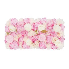 6pcs Artificial Flower Wall Panels Decorative Faux Hydrangea Floral Wall Mat Pad