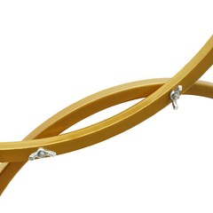 Wedding Round Hoop Backdrop Stand Detachable 4-Tier Gold Metal Flower Arch Frame