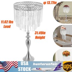 Crystal Flower Holder For Wedding Tall Flowers Stand Wedding Centerpieces Vase