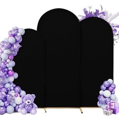 3-Piece Arch Cover Bundle – 7.2FT, 6.6FT & 6FT Stretch 7.2FT 6.6FT 6FT black