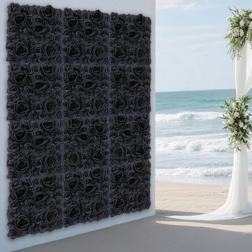 Artificial Floral Backdrop Artificial Flowers Wall Panels Flower Wall Panel