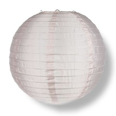 24″ Rose Quartz Pink Nylon Lantern, Even Ribbing, Durable, Hanging Decoration