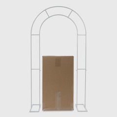 White Open Arch Backdrop Stand,120*40*220cm U Shaped Wedding Arches,Metal Stand