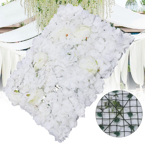 23″ x 15″ Silk Artificial Hydrangea Flower Wall Panels Wedding Decoration 6Pcs