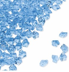 Diamonds Gems Ice Cubes Decor 5bags BLUE Acrylic Fake Crushed Ice Rocks 770pc