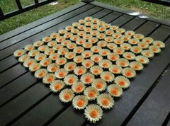 Paper flower handmade 3D handcraft wedding party venue decoration 50 pieces