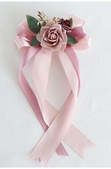 2 Packs Decorative Flowers for Wedding Car Mirror,14 Inch Wedding Car Door Ha…