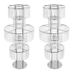 2pcs Acrylic Flower Stand 5-tier Elegant Flower Stand For Party Weddings