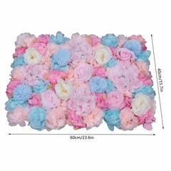 Flower Wall Decor, 23.6″ X 15.7″ Silk Rose Wall for Wedding, Party, Nursery