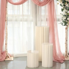 24″ Folding DIY Accordion Pillar Cardboard Display Stand Pedestal Box Party