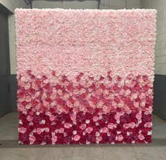 Hot Pink 3D Flower Floral Wall Panel Decor- Floral Wedding Backdrop